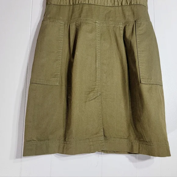 MARC by MARC JACOBS | Olive Green | Short Sleeve Utility Mini Dress | Size 8 - Picture 9 of 10